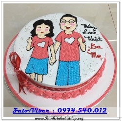 Mẫu Bánh Sinh Nhật Đẹp - A1118